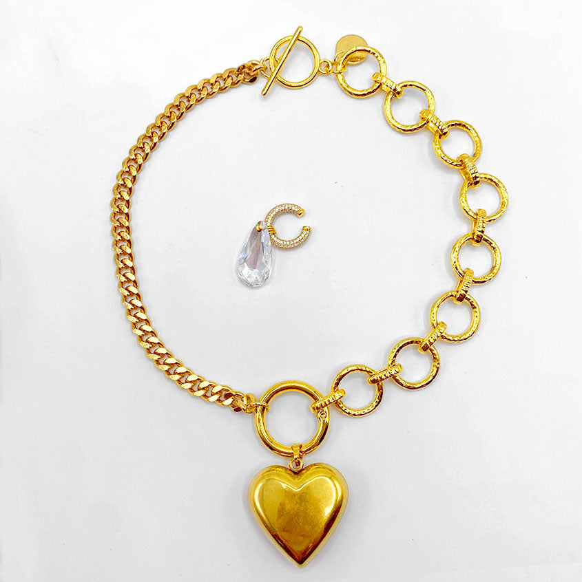 Coffret Collier & earcuff I Give You My Heart