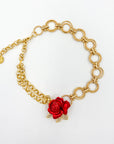 Collier Red Lip Gold