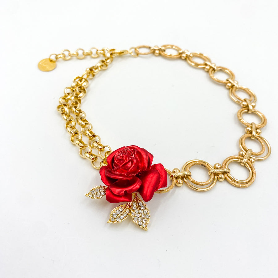 Collier Red Lip Gold