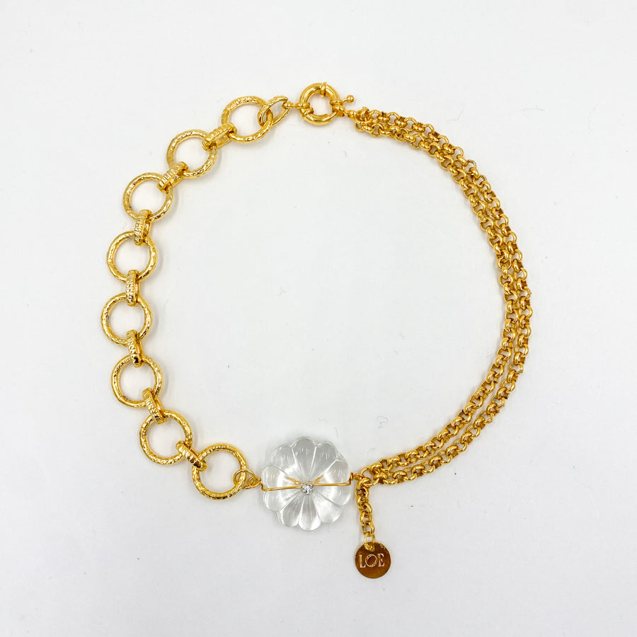 Collier Fleur doré Goldy