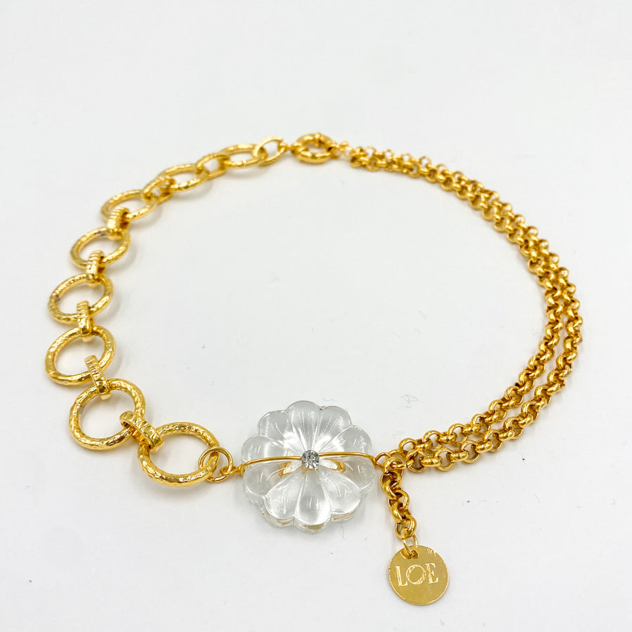 Collier Fleur doré Goldy