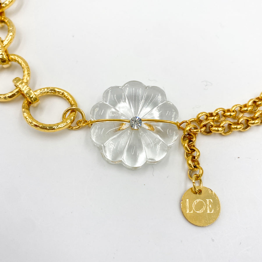 Collier Fleur doré Goldy