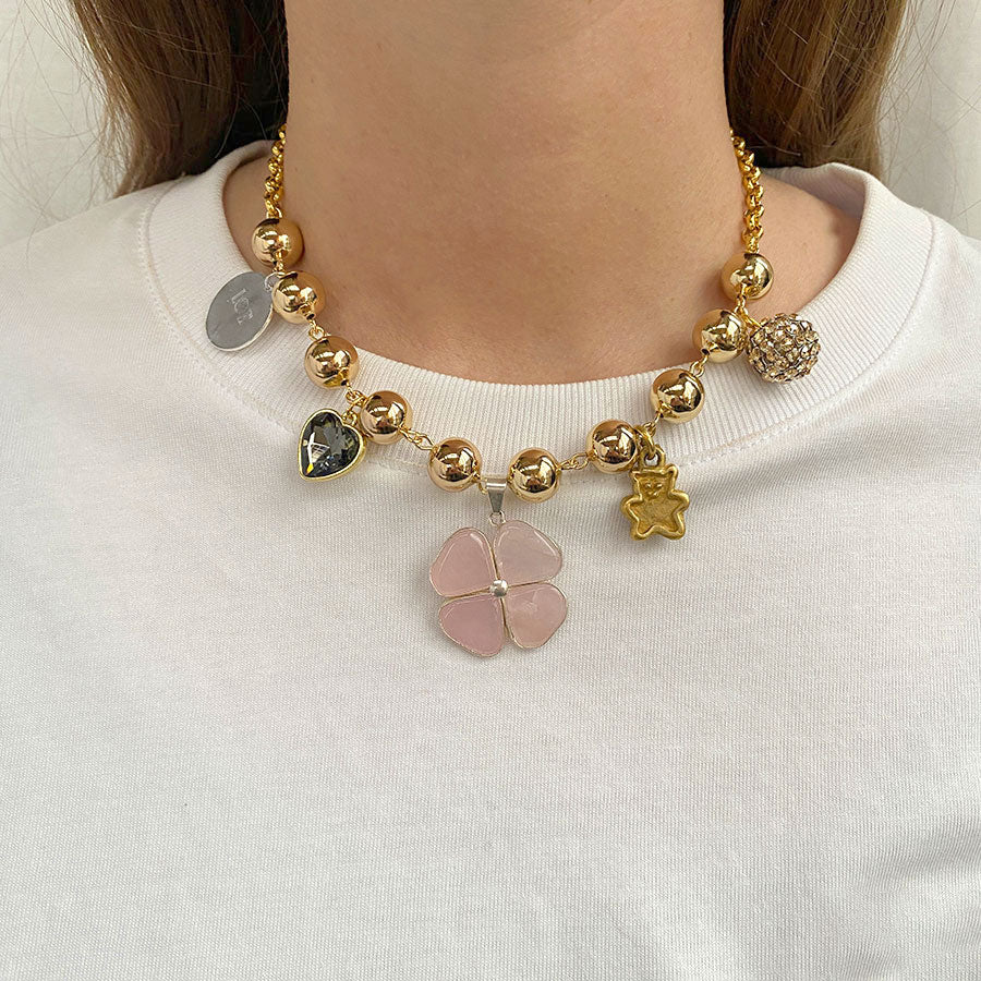Collier Lucky Pink