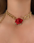 Collier Red Lip Gold