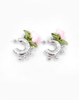 Flora single earring - silver 