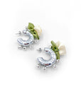 Flora single earring - silver 