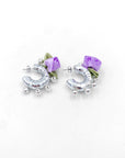 Flora single earring - silver 