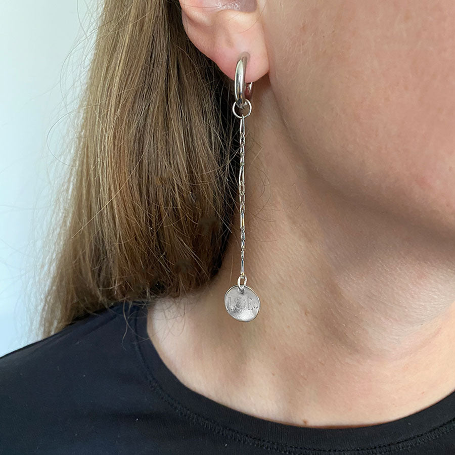 Boucles d'oreilles Silver Life On Earth