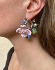 Flora single earring - silver 