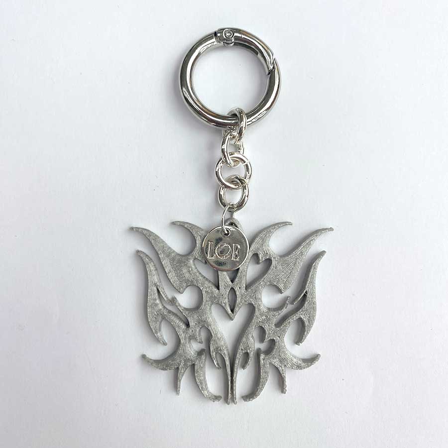 Porte Clés Papillon Silver haze