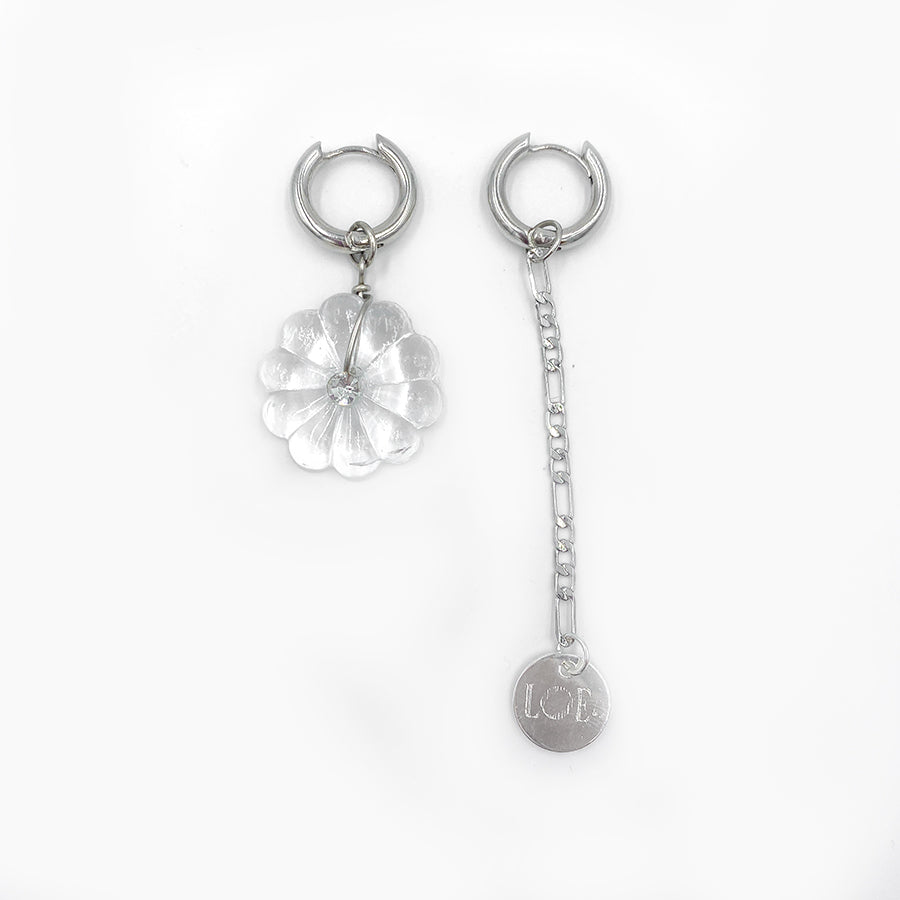 Boucles d'oreilles Life On Earth argentée