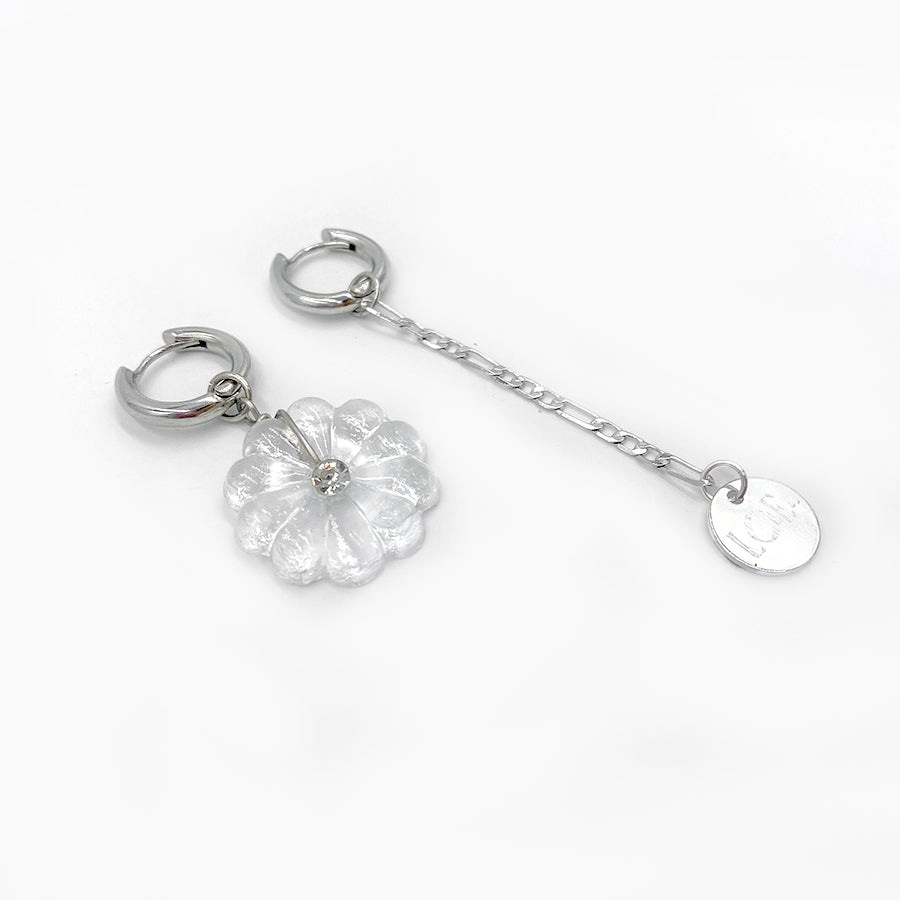 Boucles d'oreilles Life On Earth argentée
