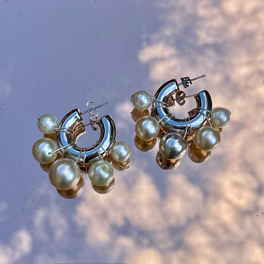 Boucles d'oreilles Unlocked Silver