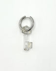 Mono boucle Key Ring white