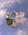 Flora single earring - silver 